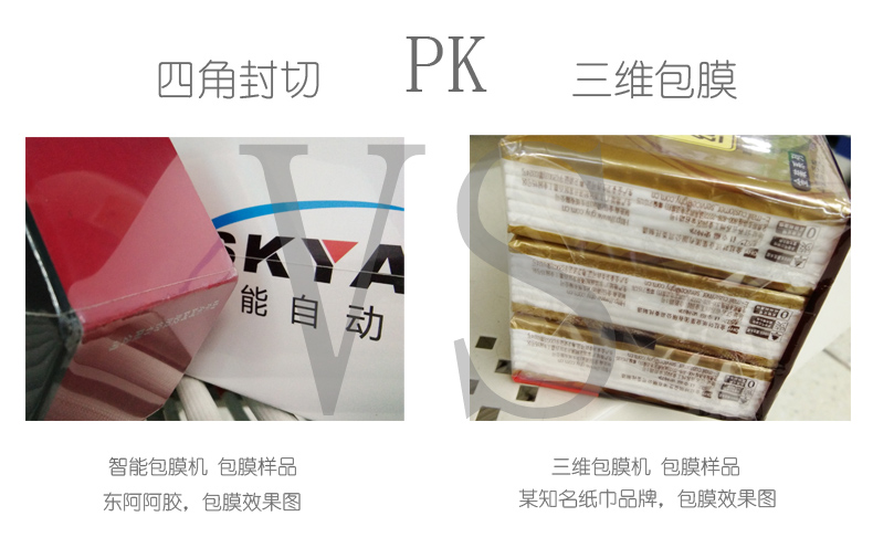 四角封切包膜PK三维包膜